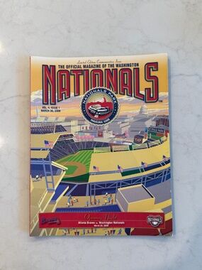 Washington Nationals inaugural Game at Nationals Park 2008 MLB Program